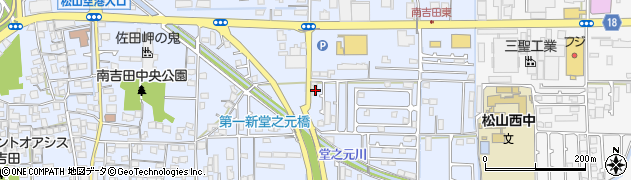 愛媛県松山市南吉田町1408周辺の地図