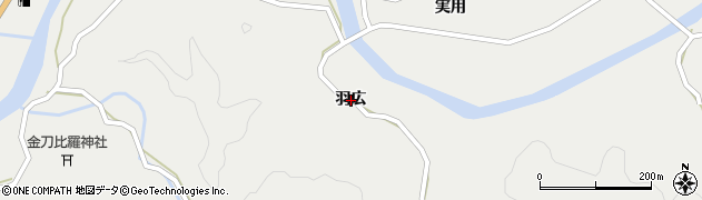 徳島県阿南市福井町（羽広）周辺の地図