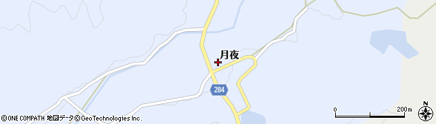 徳島県阿南市新野町月夜121周辺の地図