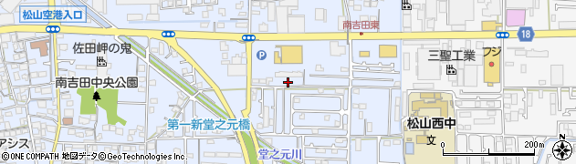 愛媛県松山市南吉田町1454周辺の地図