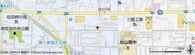愛媛県松山市南吉田町1452周辺の地図