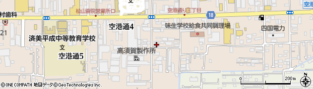 愛媛県個人タクシー協同組合　無線室周辺の地図