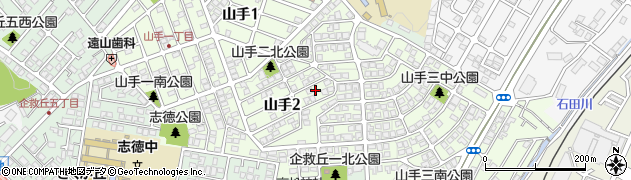 福岡県北九州市小倉南区山手周辺の地図