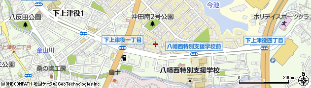 沖田南3号公園周辺の地図