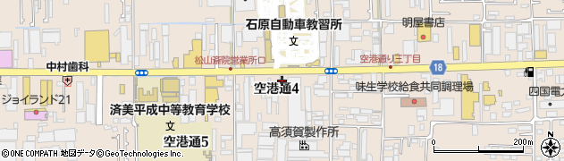 四国名鉄運輸株式会社　松山支店集荷周辺の地図