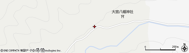 徳島県那賀町（那賀郡）牛輪（東ばた）周辺の地図
