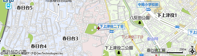 福岡県北九州市八幡西区下上津役元町周辺の地図
