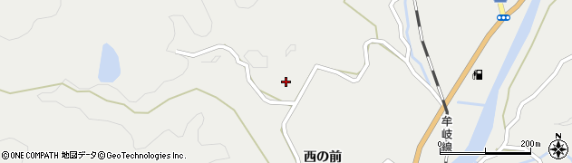 徳島県阿南市福井町（茶畦）周辺の地図