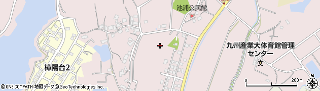福岡県宗像市池浦周辺の地図