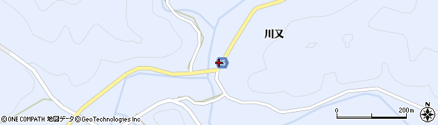 徳島県阿南市新野町川又8周辺の地図