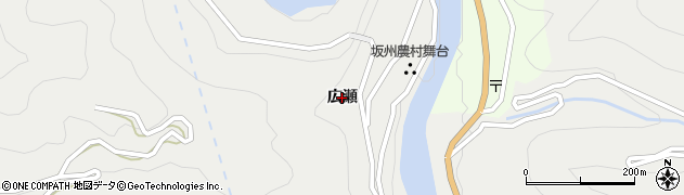 徳島県那賀町（那賀郡）坂州（広瀬）周辺の地図
