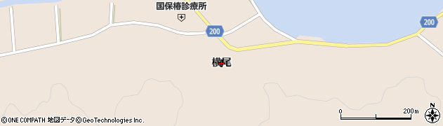 徳島県阿南市椿町（横尾）周辺の地図