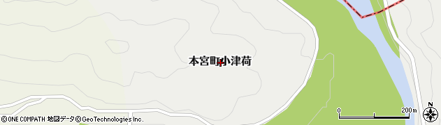 和歌山県田辺市本宮町小津荷周辺の地図