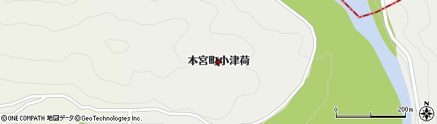 和歌山県田辺市本宮町小津荷周辺の地図