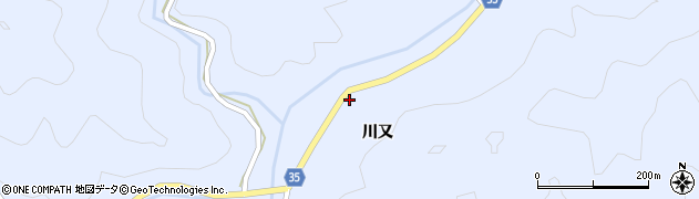 徳島県阿南市新野町川亦85周辺の地図