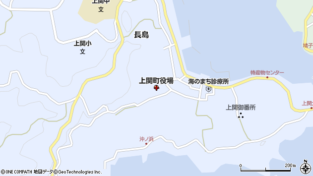 〒742-1400 山口県熊毛郡上関町（以下に掲載がない場合）の地図