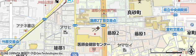 愛媛信用金庫雄郡支店周辺の地図