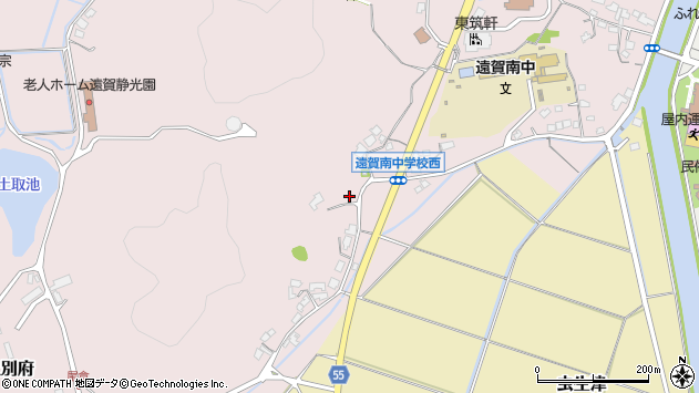 〒811-4332 福岡県遠賀郡遠賀町上別府の地図