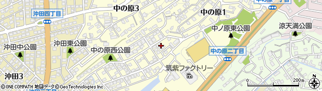 福岡県北九州市八幡西区中の原周辺の地図