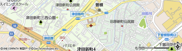 マルキョウ曽根店周辺の地図