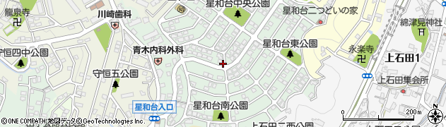 福岡県北九州市小倉南区星和台周辺の地図