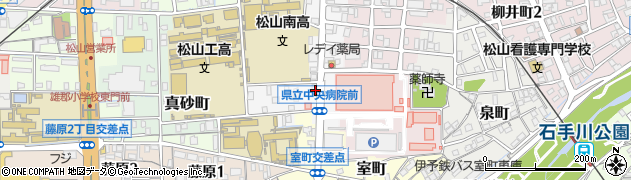 松山市役所　消防局・東消防署救急ワークステーション周辺の地図