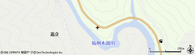 徳島県那賀町（那賀郡）木頭（はまがわち）周辺の地図
