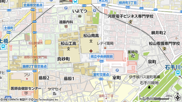 〒790-0023 愛媛県松山市末広町の地図