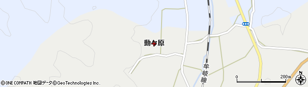 徳島県阿南市福井町（動々原）周辺の地図
