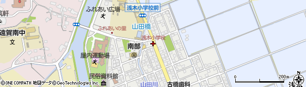 浅木小学校周辺の地図