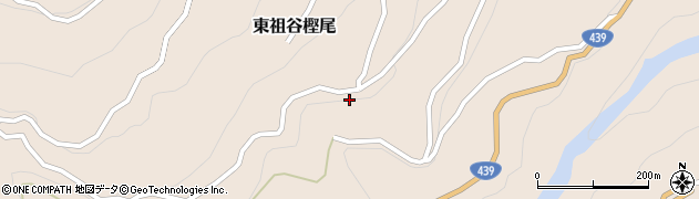 徳島県三好市東祖谷樫尾362周辺の地図