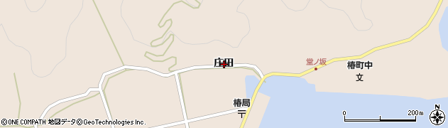 徳島県阿南市椿町庄田周辺の地図