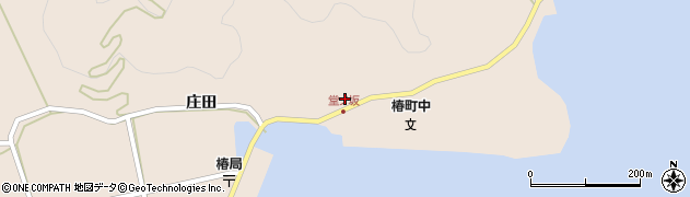 徳島県阿南市椿町宮ケ谷周辺の地図