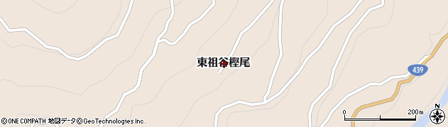 徳島県三好市東祖谷樫尾周辺の地図