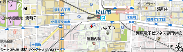 富士通株式会社　松山支店周辺の地図