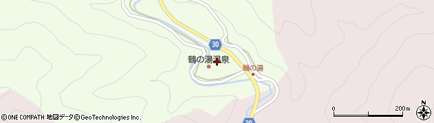 鶴の湯温泉周辺の地図