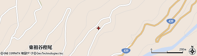 徳島県三好市東祖谷樫尾477周辺の地図