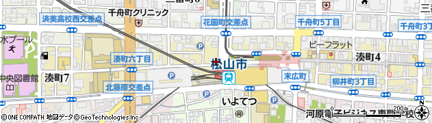 木村蒲鉾店　四国・松山市駅前周辺の地図