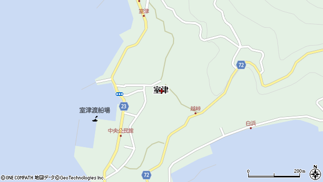 〒742-1403 山口県熊毛郡上関町室津の地図