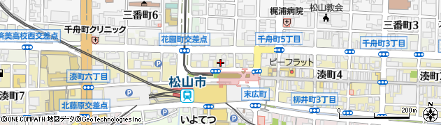 パーマプラザ松山市駅前店周辺の地図