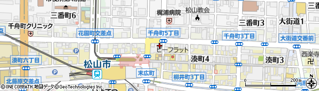 ブルー松山店周辺の地図