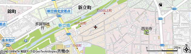 愛媛県松山市日の出町周辺の地図