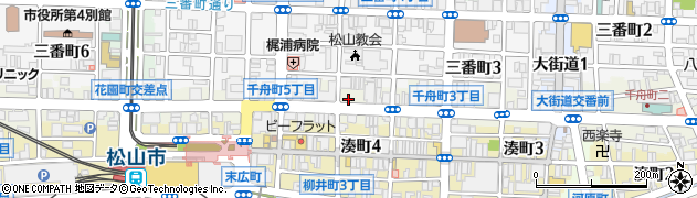 愛媛県松山市千舟町4丁目5-6周辺の地図
