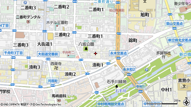 〒790-0011 愛媛県松山市千舟町の地図