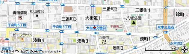 愛媛県松山市大街道1丁目5-5周辺の地図