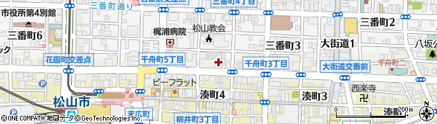 愛媛県松山市千舟町4丁目5-4周辺の地図