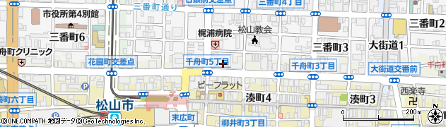 ＫＴＣおおぞら高等学院松山キャンパス周辺の地図