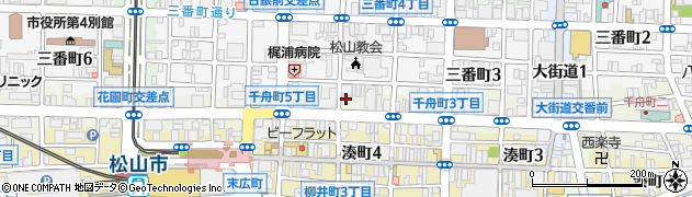 愛媛県松山市千舟町4丁目5-7周辺の地図