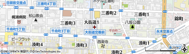 愛媛県松山市大街道1丁目5-10周辺の地図