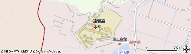 福岡県立遠賀高等学校　農場周辺の地図